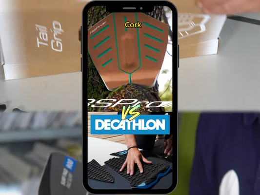 Surfboard Traction Showdown: RSPro Cork Grips vs. Decathlon’s EVA Pad