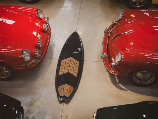 Classic Porsches and beautiful surfboards