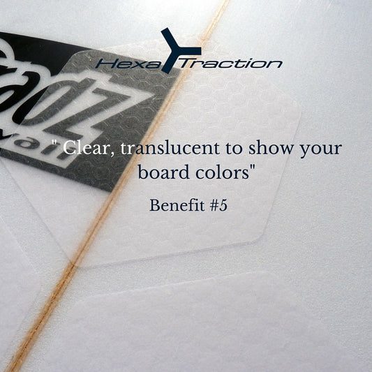 HexaTraction: Clear, translucent to show your board colors