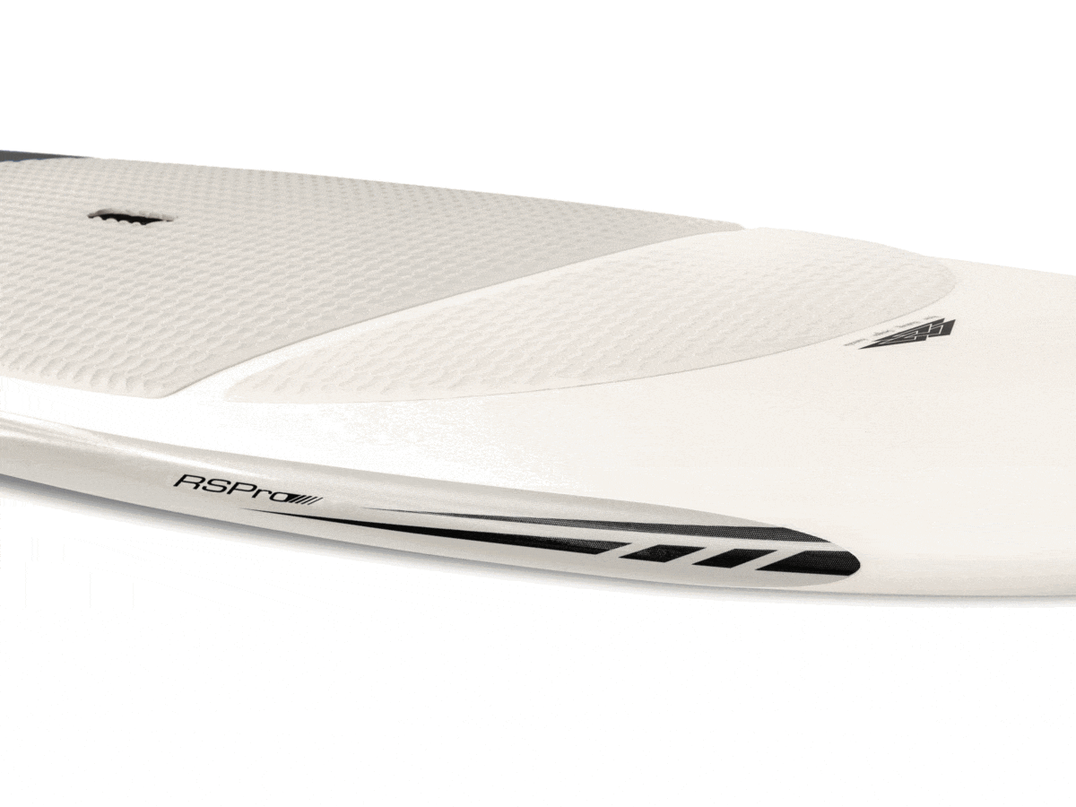 Stripes RSPro SUP rail saver color variants on a white SUP board