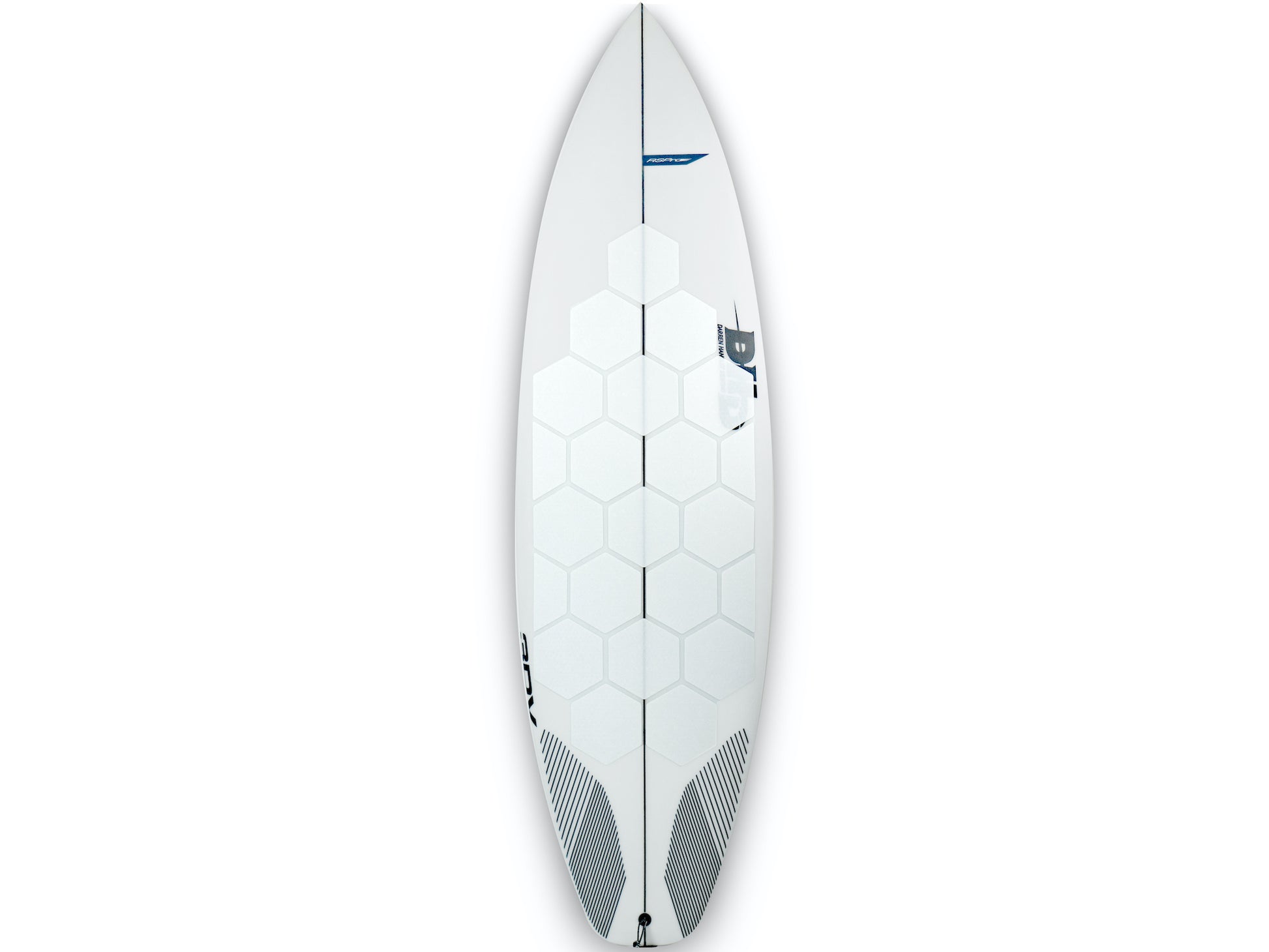RSPro HexaTraction White edition on a DHD surfboard