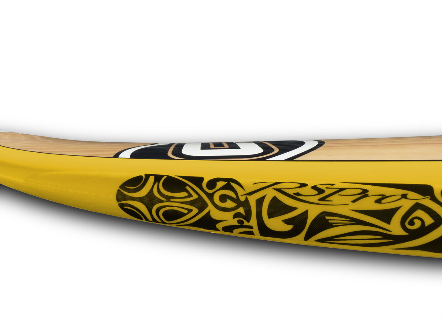 Tatau RSPro rail saver on a yellow board