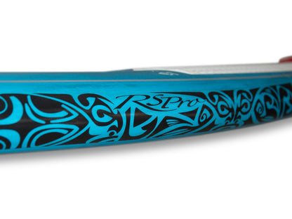 RSPro Tatau Rail Saver on a Starboard SUP surf board detail view