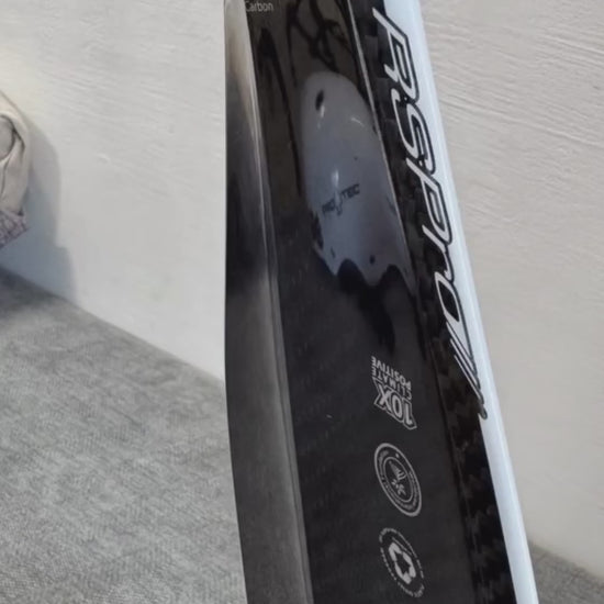 RSPro Paddle Edge Saver being installed on a carbon paddle blade
