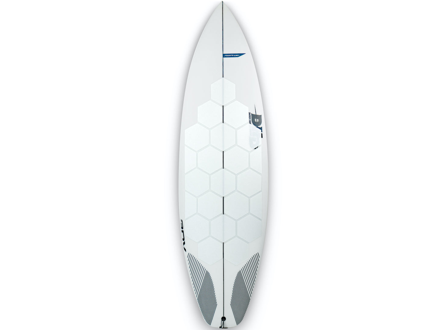 RSPro HexaTraction White edition on a DHD surfboard