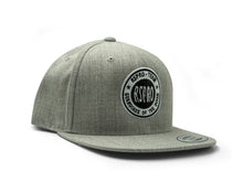 Load image into Gallery viewer, RSPro cap 3 patch flat heather grey front view
