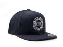 Load image into Gallery viewer, RSPro cap 3 patch flat navy front view
