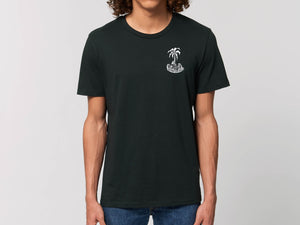 RSPro tee #4 can we catch a wave later dude black model front